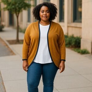 Umgee Batwing‎ Burt Orange Cardigan size XL